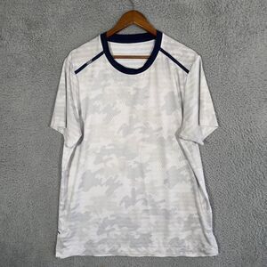 Rhone T-Shirt Men XL Gray Swift Camo Breathable Performance Crewneck